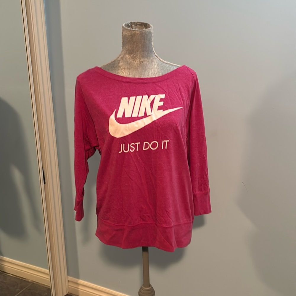 Pink Nike sweatshirt.  Size large.